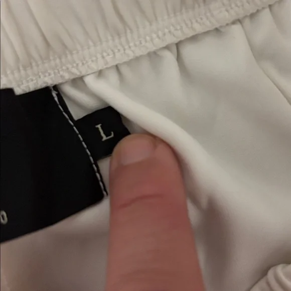 Darc Sport Cream/ Black Stripes Track Pants Size: Large - Picture 7 of 9